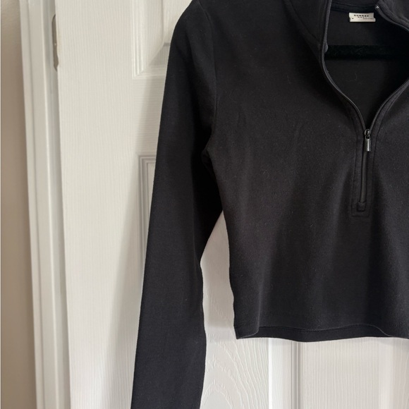 Sunday Best Black Cropped 1/2 Zip - Picture 8 of 9